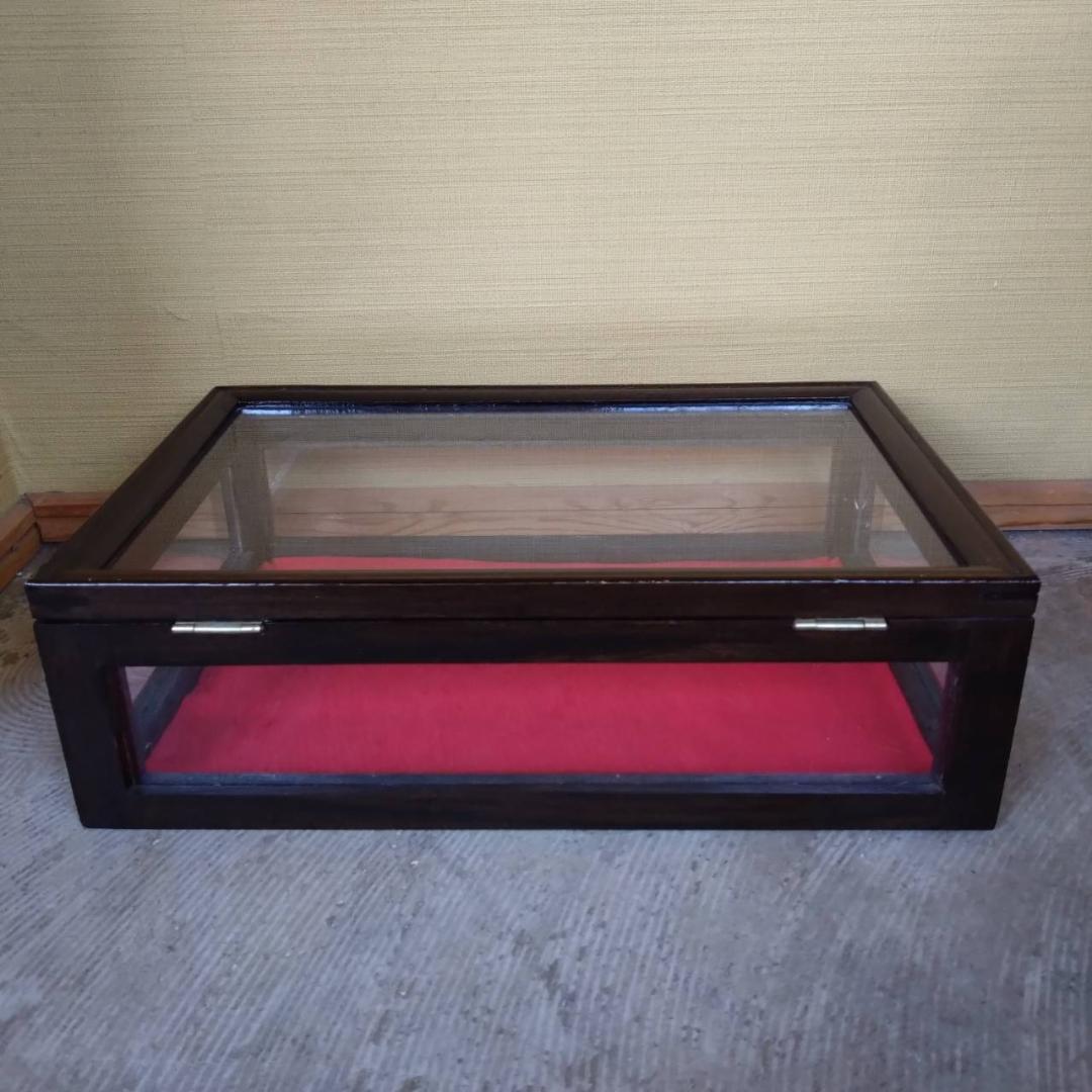 木枠　ガラスケース　アクセサリーケース