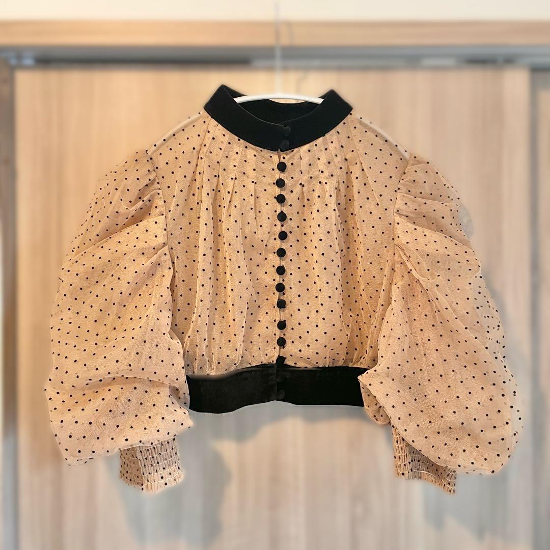 Leja ドット柄ボレロマーメイドワンピースセットアップロングドレス