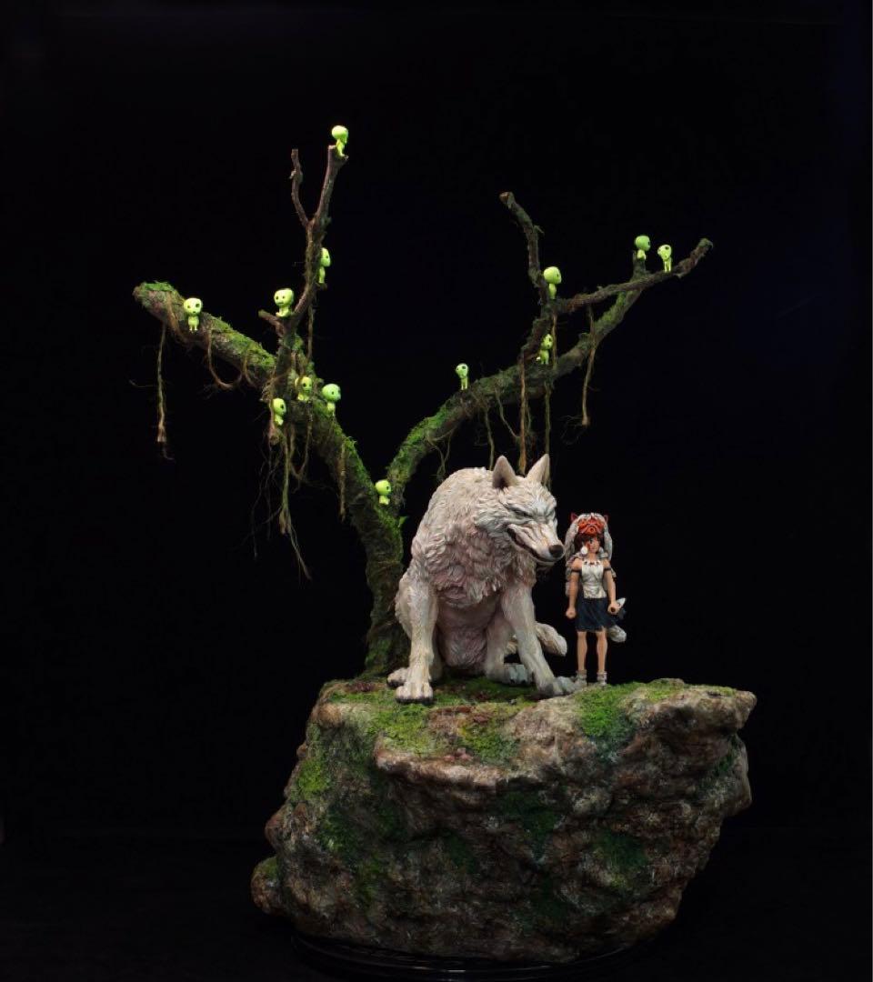 ジブリ　もののけ姫　サン&モロ　フィギュア