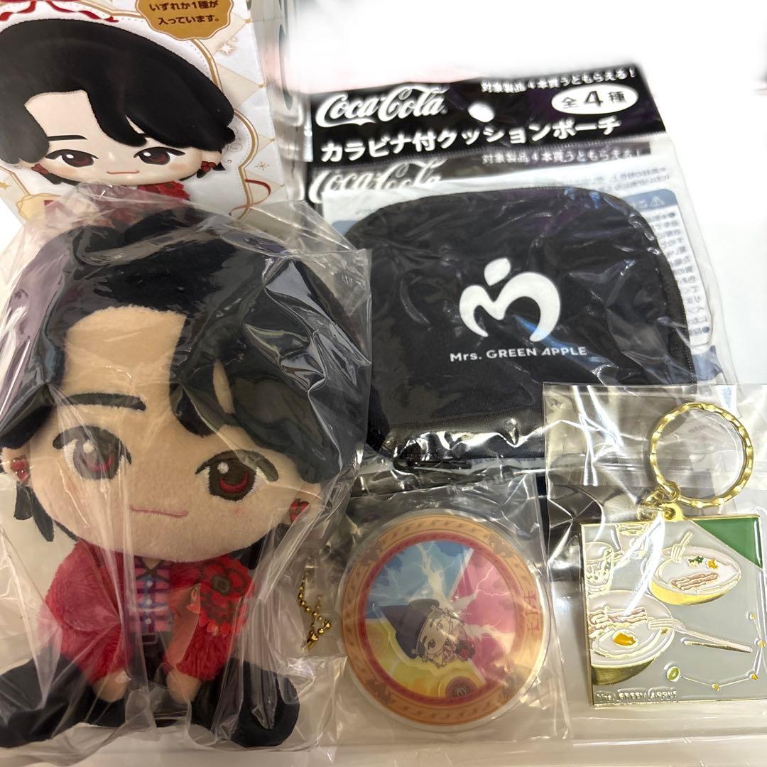 一番くじ　ミセス　A賞 大森元貴ぬいぐるみ　シャカシャカ　メタルチャーム　ポーチ