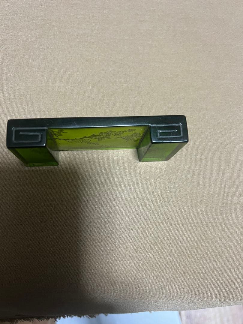 中国古美術 墨置 墨床 ガラス　硝子