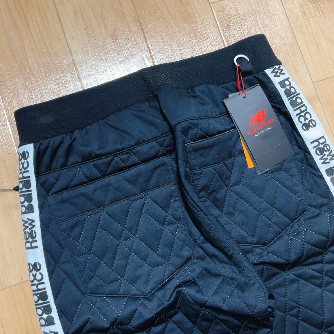 新品　ニューバランス ゴルフ 防風 ダイヤ柄 キルト ロゴテープ ロング パンツ