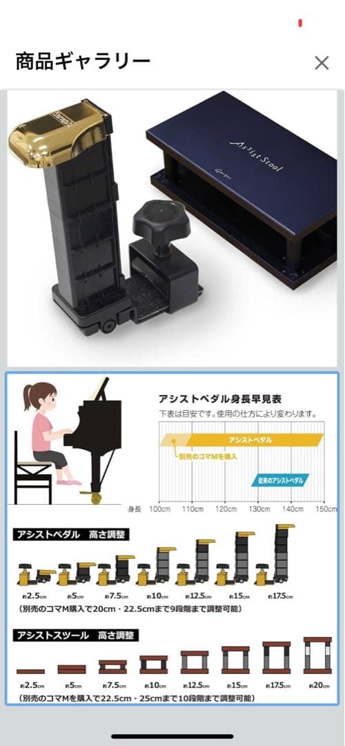 ジェネピスアシストペダル　アシストスツール　専用バッグセット