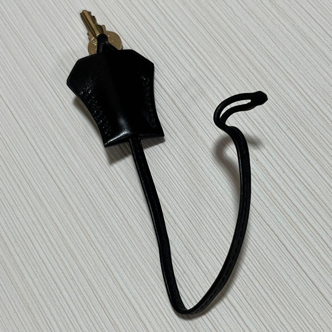 エルメス　正規品　ストラップ　クロシェット　カデナ　ブラック　ボックスカーフ