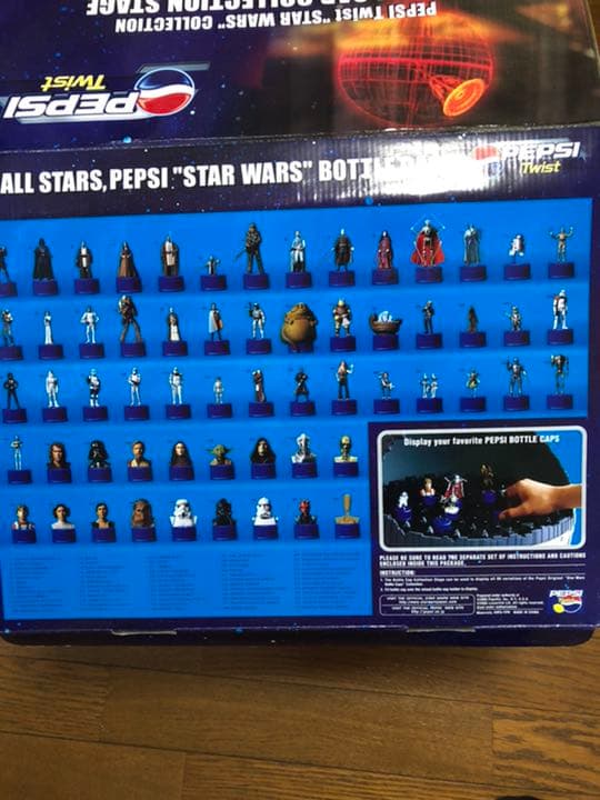 PEPSI スターウォーズ EP3 ボトルキャップ フルコンプリート・台座付き