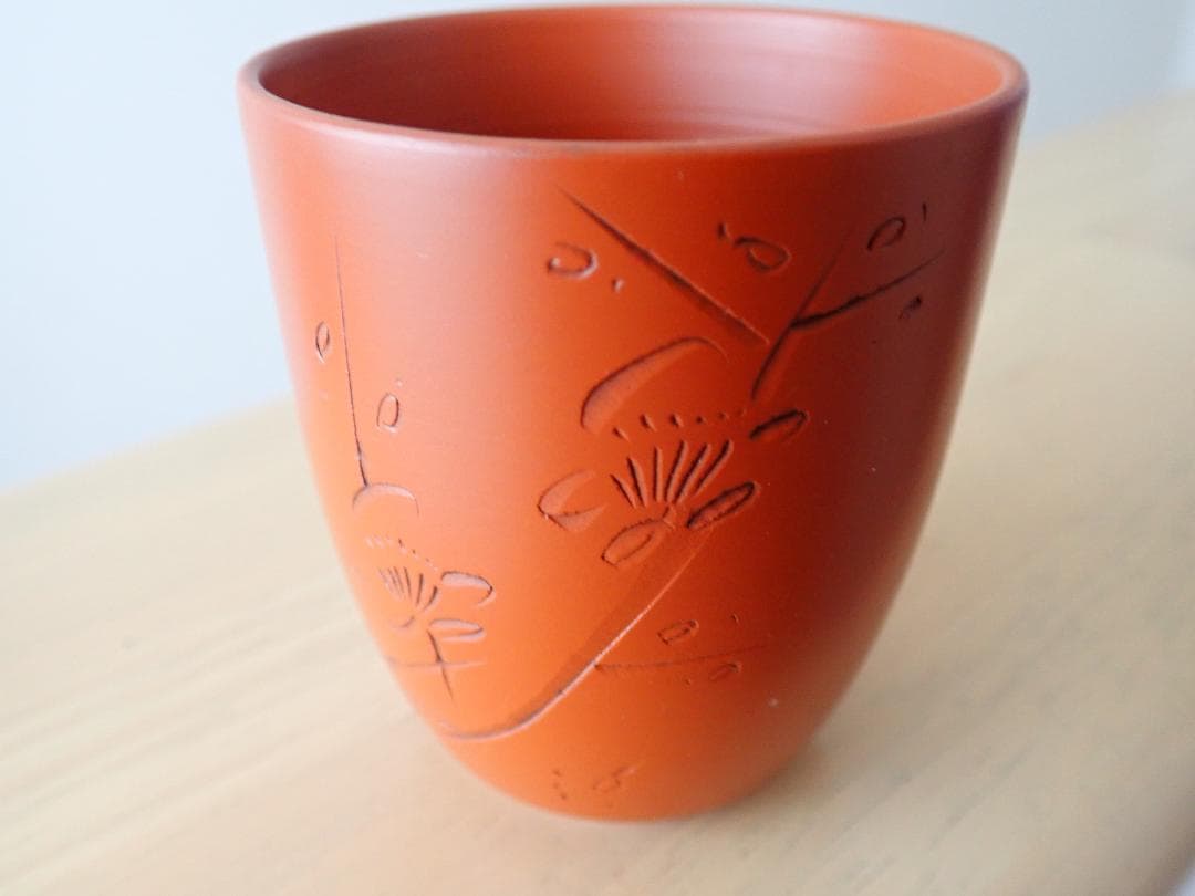 常滑焼　茶殻入れ　湯のみ　急須　伝統の朱泥焼き　１４点セット売り