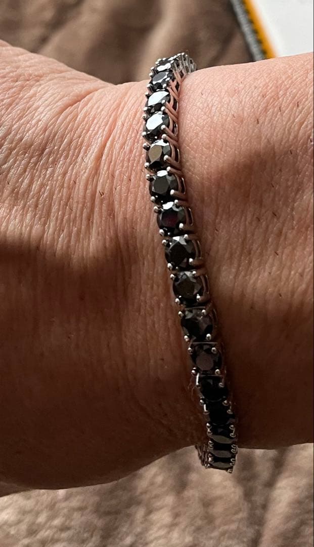 ブラックモアサナイトブレスレット シルバー925