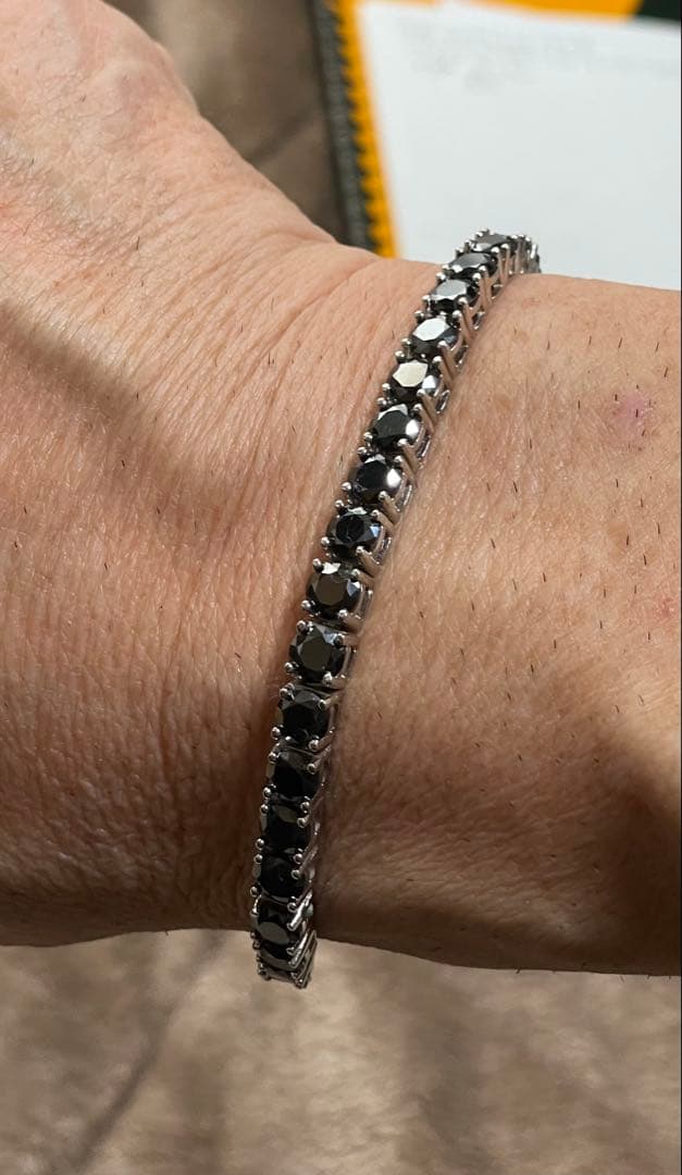 ブラックモアサナイトブレスレット シルバー925