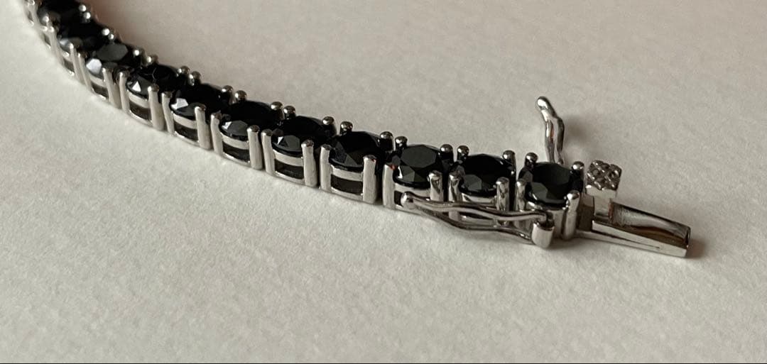ブラックモアサナイトブレスレット シルバー925