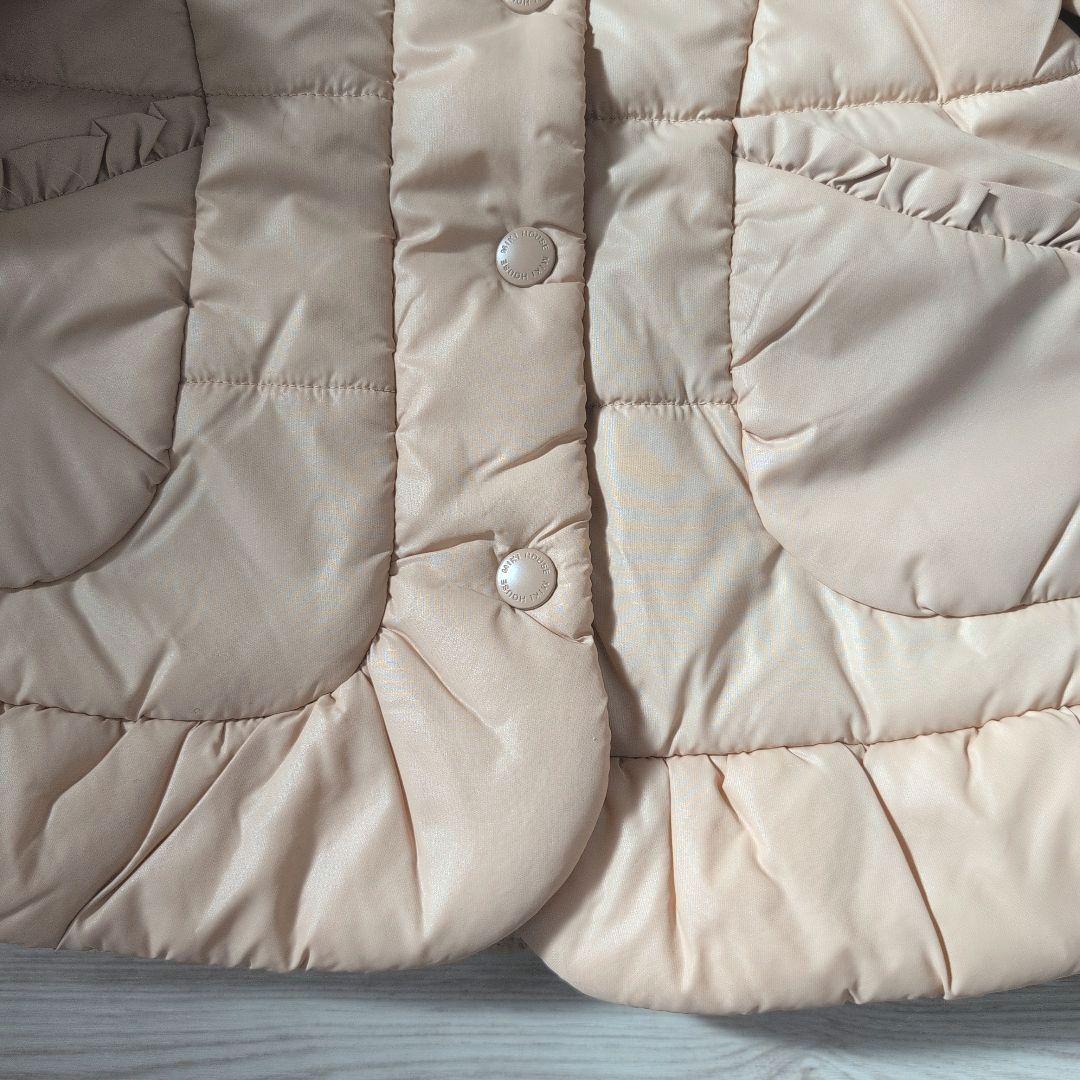 テ*ド様 ミキハウス フード付き中綿ジャンパー　ベージュ　90cm