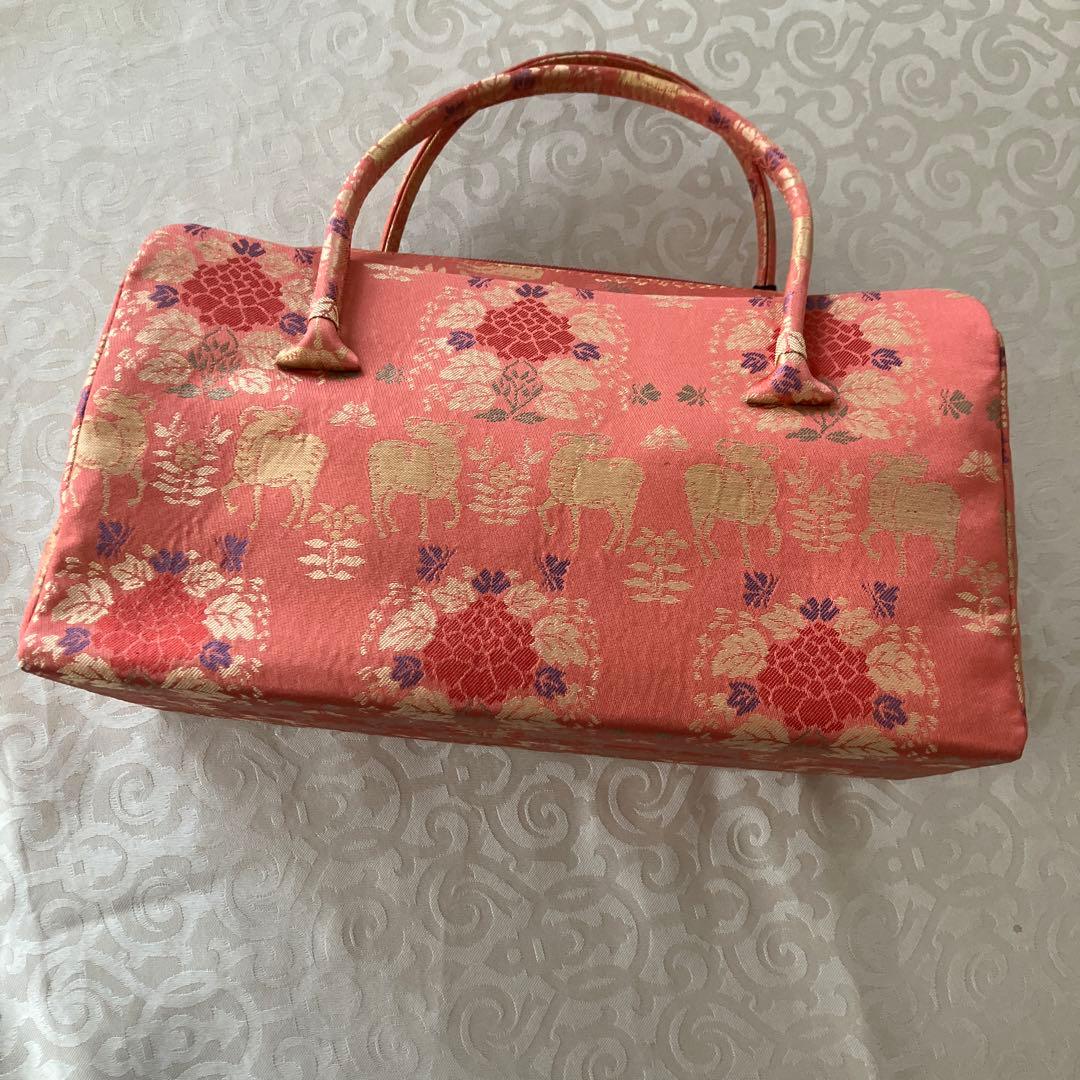 タグ付　新品未使用品【利休バッグ/和装バッグ/お茶席バッグ】　ボストンバッグ