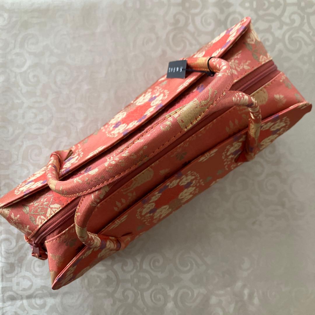 タグ付　新品未使用品【利休バッグ/和装バッグ/お茶席バッグ】　ボストンバッグ