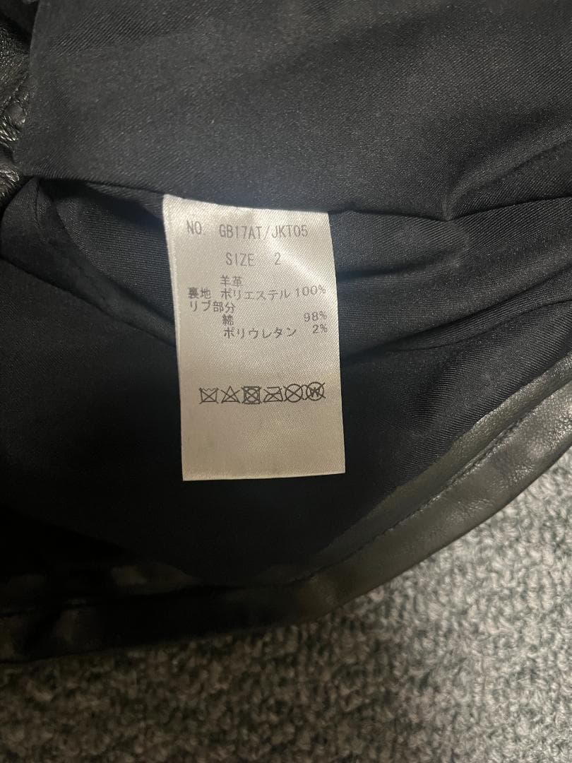 【glamb】(グラム）シングルライダース