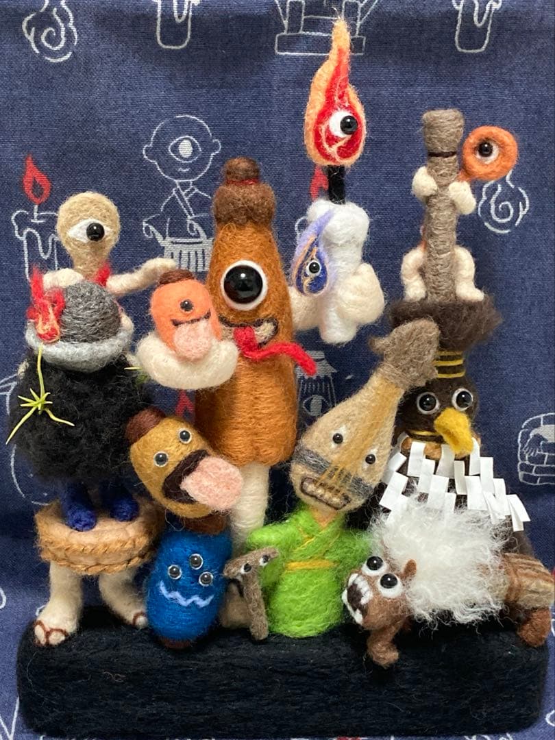 羊毛フェルト　【付喪神】　妖怪　ハンドメイド