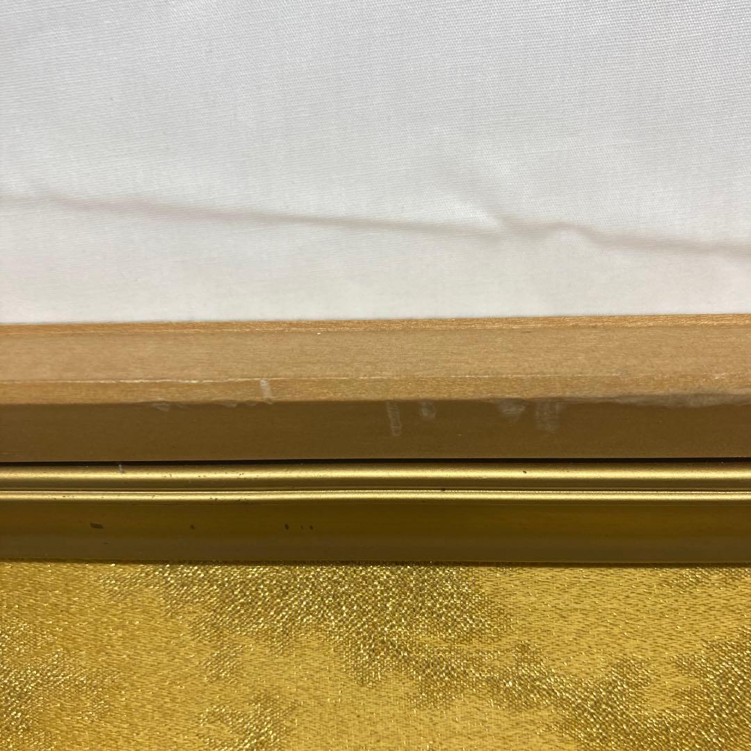 貝細工　花の絵　アート　　貝殻　作者名有り