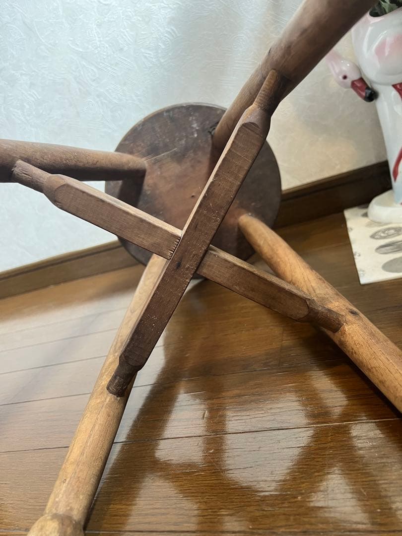 アンティーク スツール ウッドスツール 丸椅子 イス キッチン