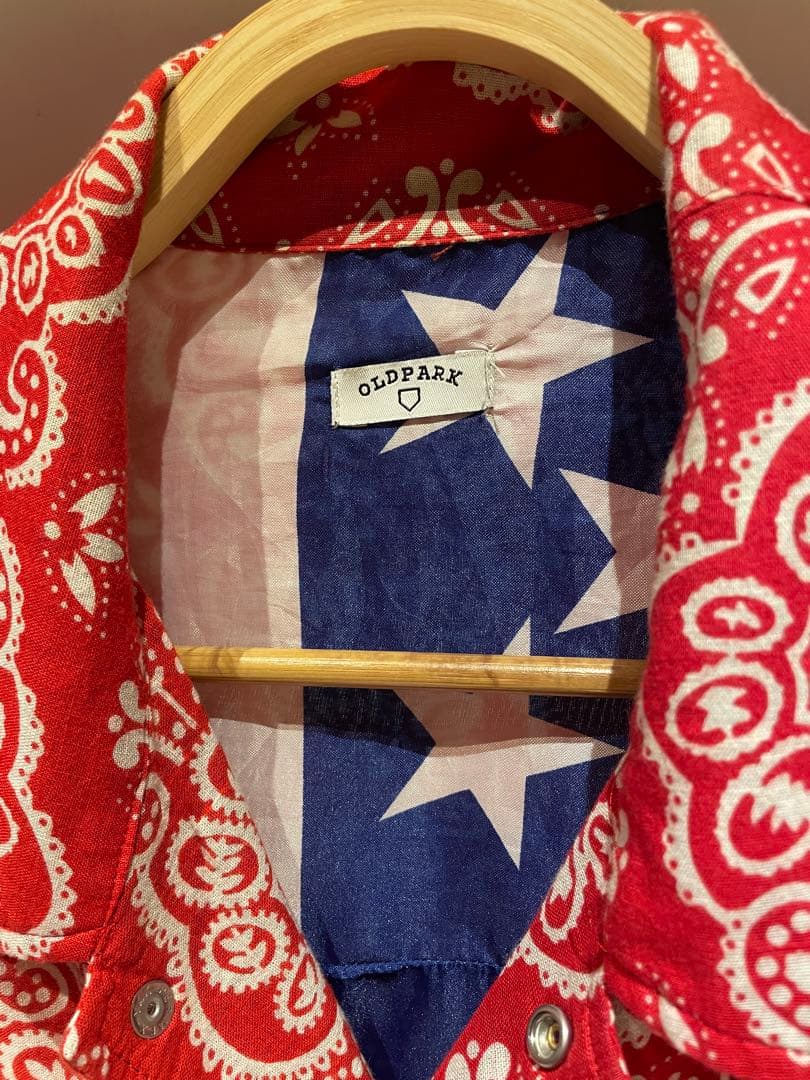OLDPARK バンダナ柄ジャケット 赤