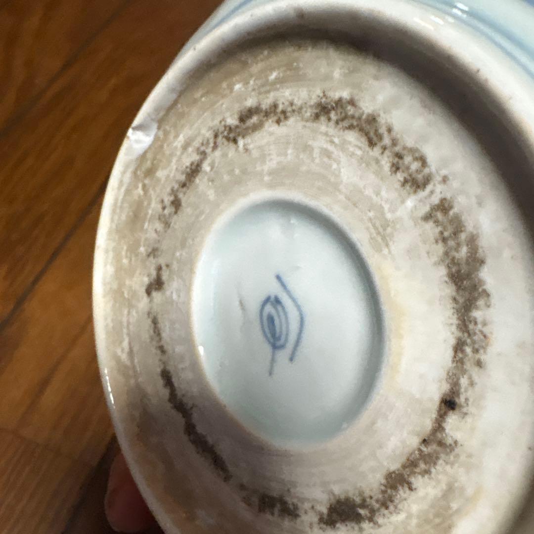 最処古伊万里染付なます皿（鉢）五個セット濃淡の色合い綺麗な山水こだわりの裏印名品