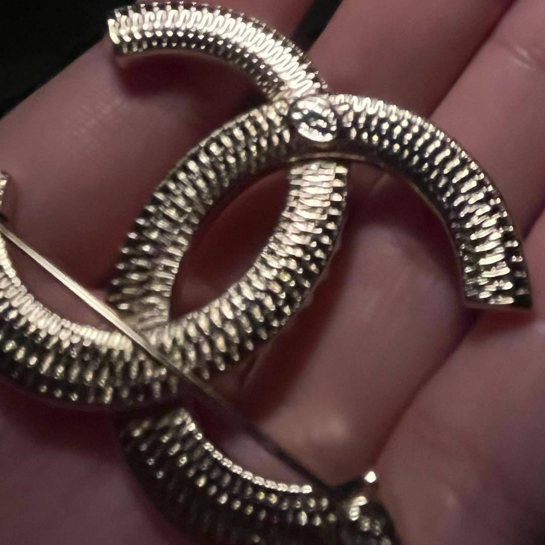 CHANEL CCロゴ ブローチ ゴールド