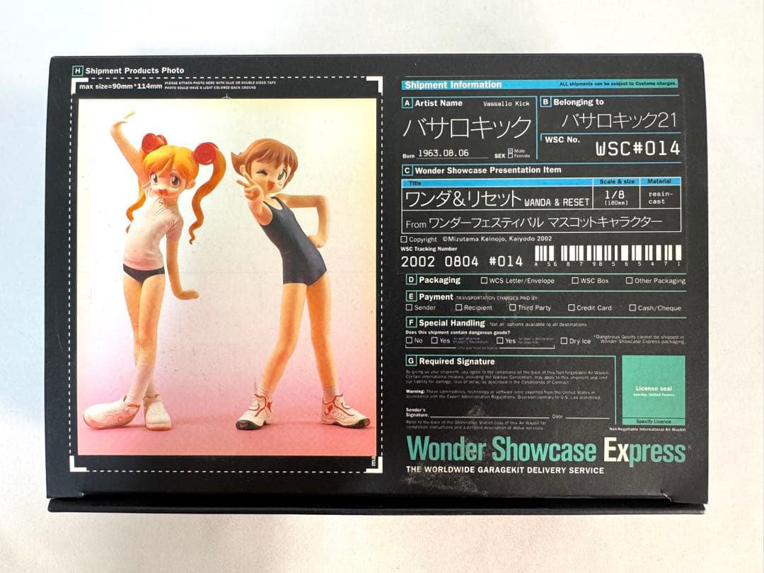 ワンダーショウケース #14 バサロキック 1/8 ワンダ＆リセット レジン