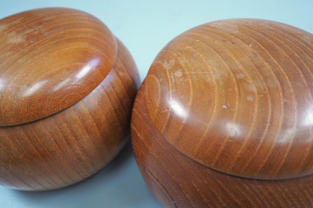 【宮崎県】日向特製蛤碁石35号・欅碁笥セット