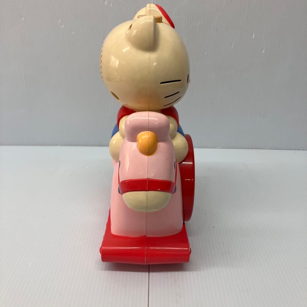【HELLO KITTY】おしゃべり目覚まし時計　木馬キティ　当時物　希少　レア