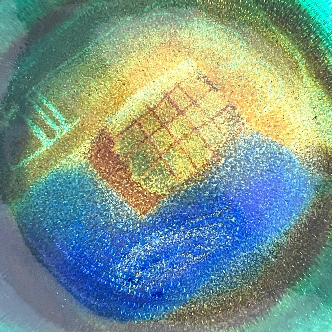 ノルウェー 銅製 エナメル絵皿　Bjornstad ビョーンスタッド