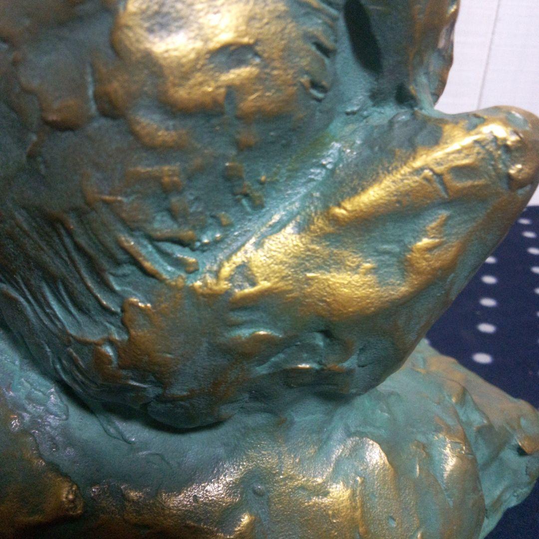 北村西望 「慈愛」 ブロンズ像 猿の親子