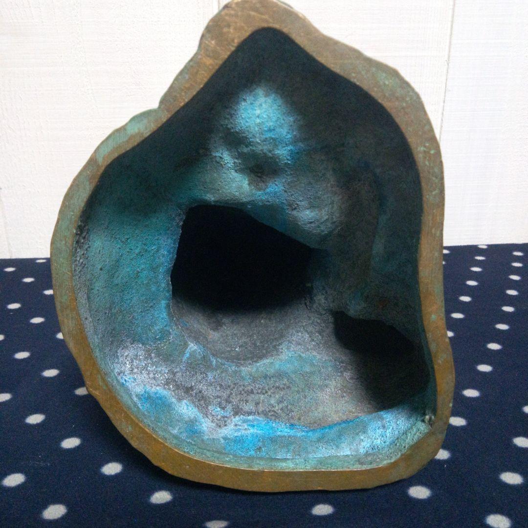 北村西望 「慈愛」 ブロンズ像 猿の親子