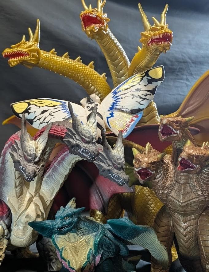 キングギドラ・デスギドラ・ダカーラ他「平成モスラ」登場（バンダイ）５体セット＋１