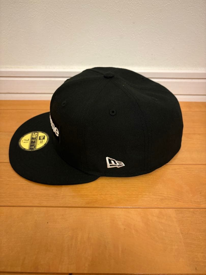 Supreme Box Logo New Era ブラックキャップ 7 5/8