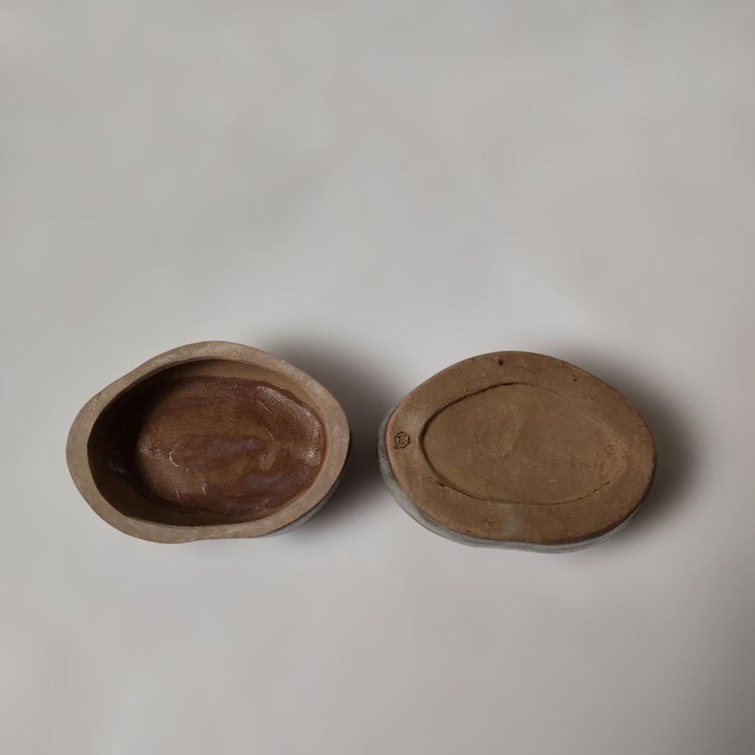 高取梅香合 高取焼 亀井味楽 作 共箱 香合 茶道具 茶器 新品 未使用 保管品