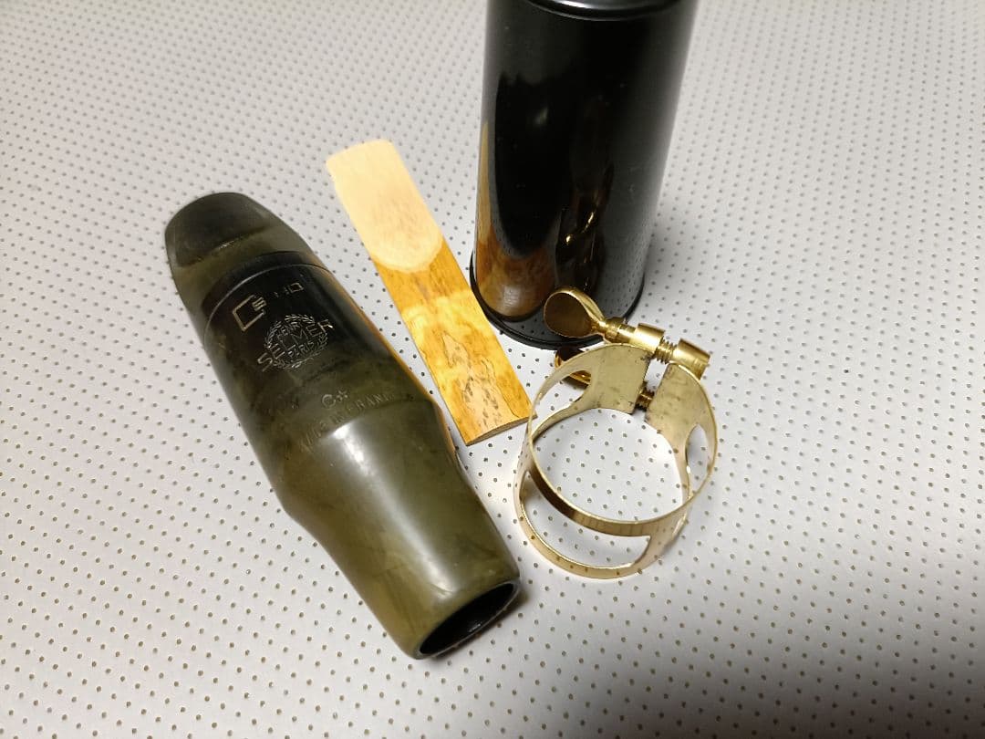 セルマーテナーサックスマウスピースS80C*リガチャー・キャップ・リード付き