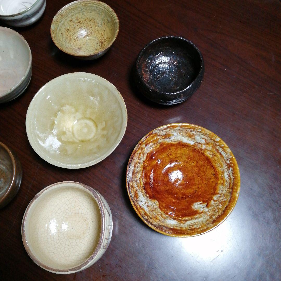 茶碗10個まとめ売り　飴釉楽茶碗など