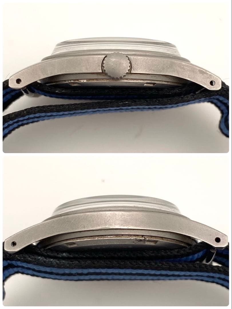 【稼働】Hamilton Khaki 手巻き時計 黒文字盤 9415A メンズ