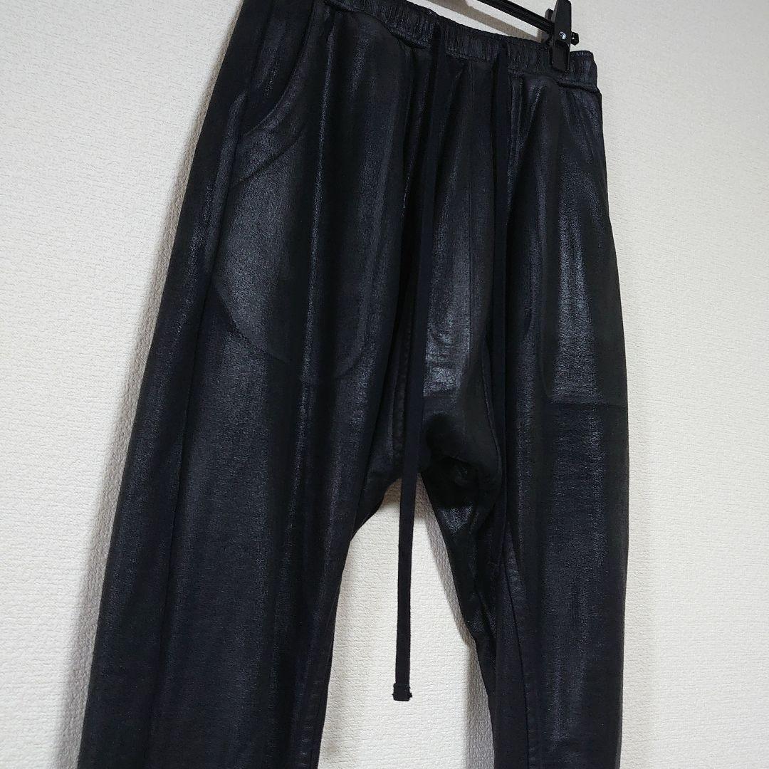 julius ユリウス パーマネント定番 コーティングサルエルスウェットパンツ