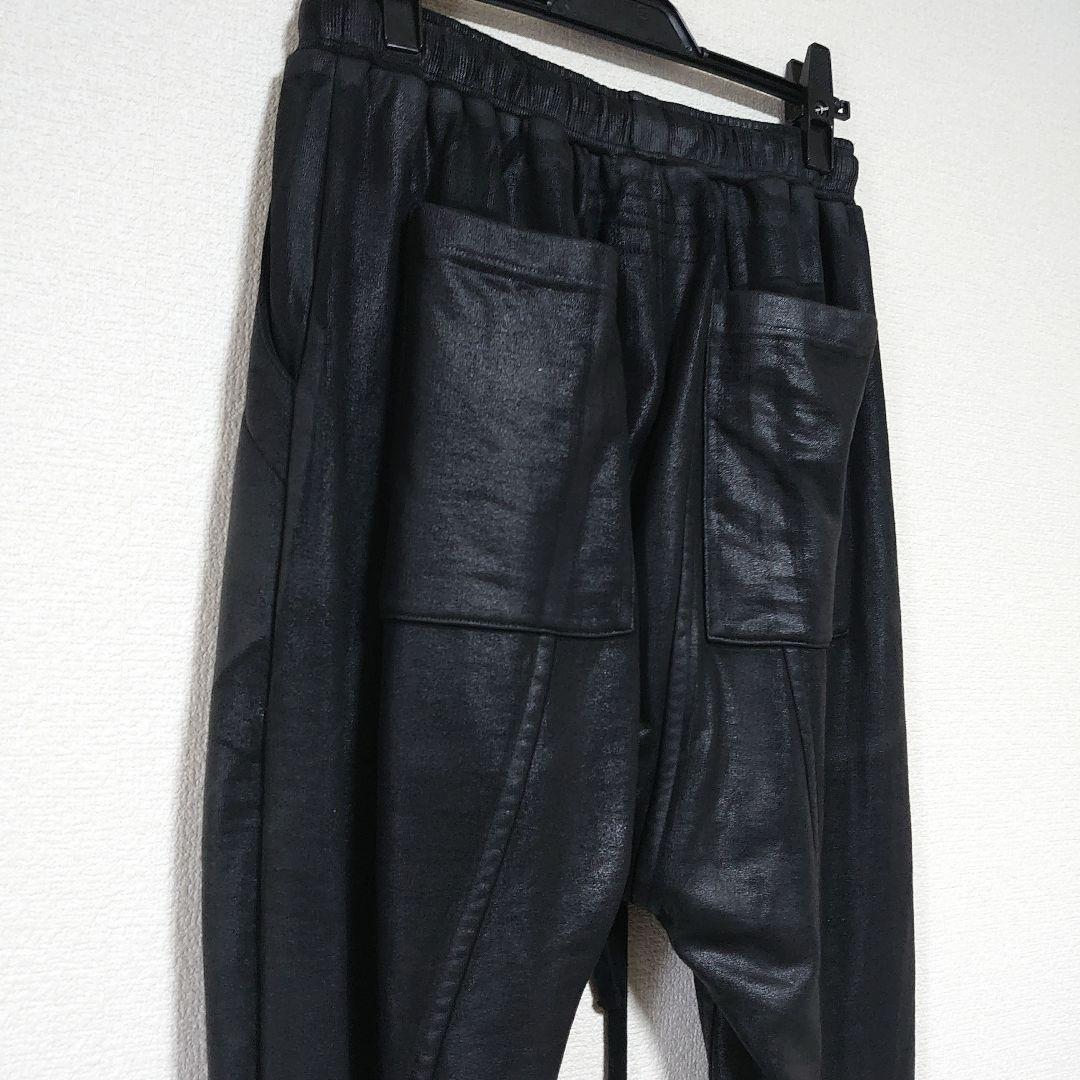 julius ユリウス パーマネント定番 コーティングサルエルスウェットパンツ