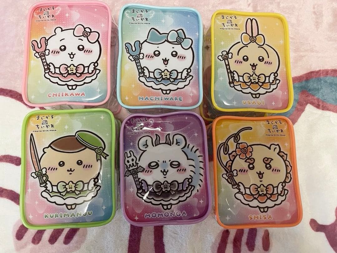 超まじかるちいかわ　パワーアップマスコット　クリアポーチ　12点セット