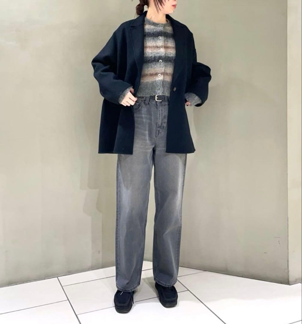 【未使用】BEAUTY&YOUTH リバー テーラードミドルコート　黒M