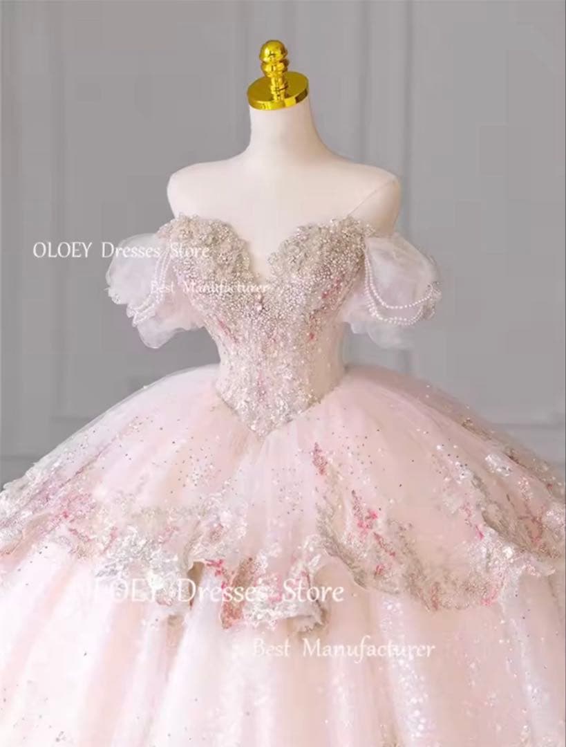 ウエディング ピンク カラードレス