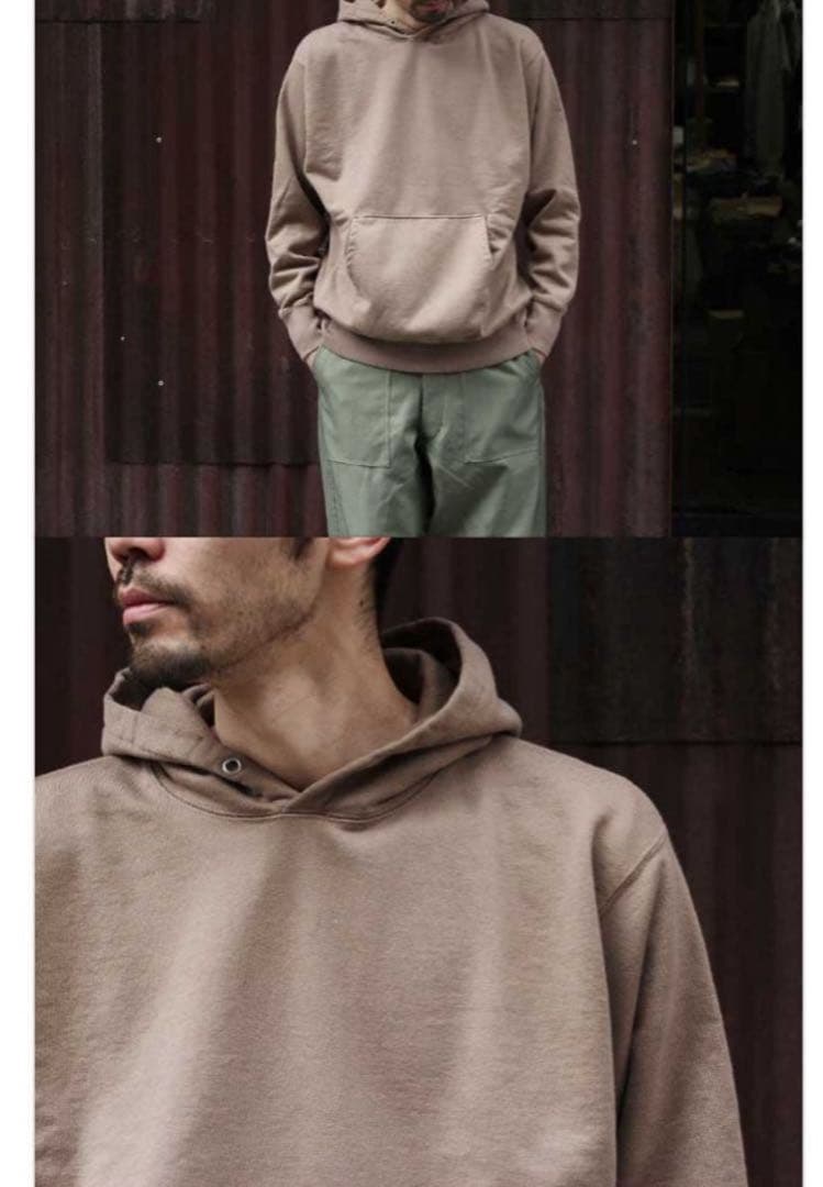 CIOTA 吊り裏毛 スウェット パーカー 茶 6 スビンコットン 日本製