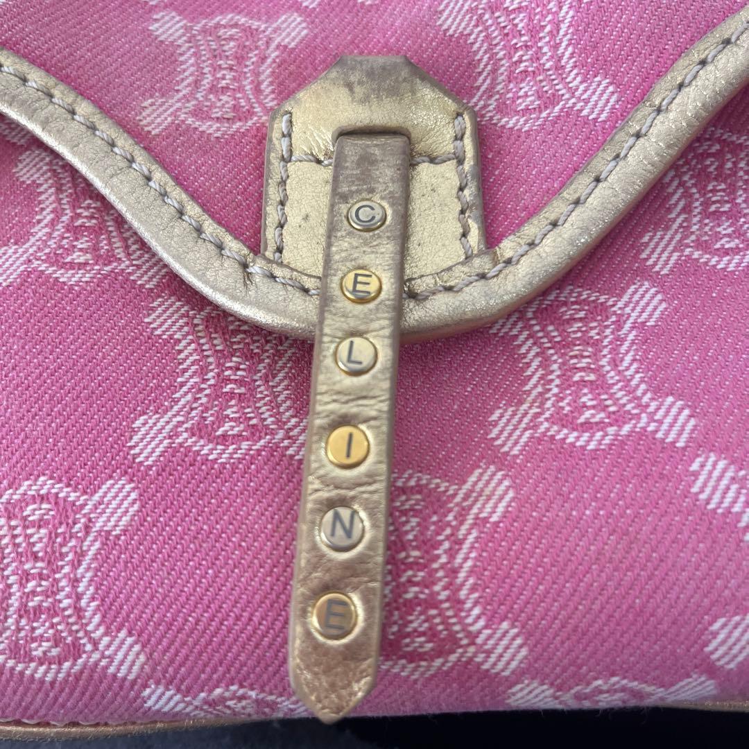 希少　Celine ピンク ショルダーバッグ