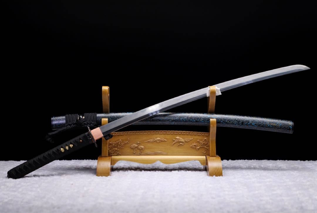 赤尾青竹 高級本格居合刀 同田貫 太刀 武蔵 大漆鞘