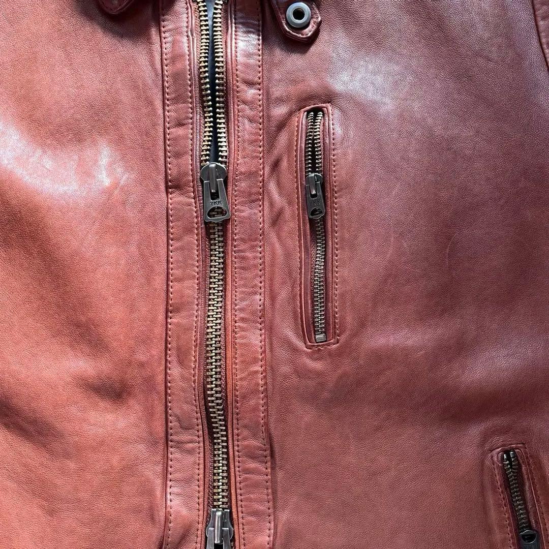 ジャケット・アウター 00s avirex sheep leather jacket brown