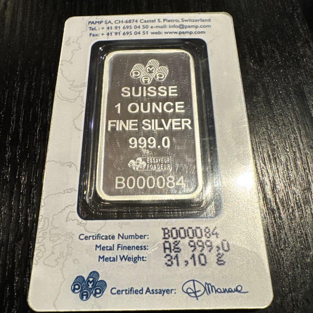 PAMP 1オンス シルバー 希少のバラデザイン