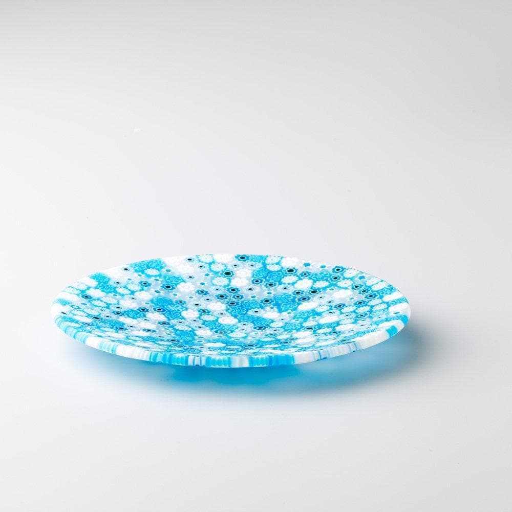 吹きガラス ミルフィオリ ムラーノガラス ヴェネチアングラス/小皿/江波冨士子