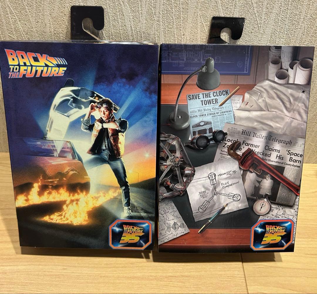 【未開封】NECA バック・トゥ・ザ・フューチャー　マーティ&ドク　セット