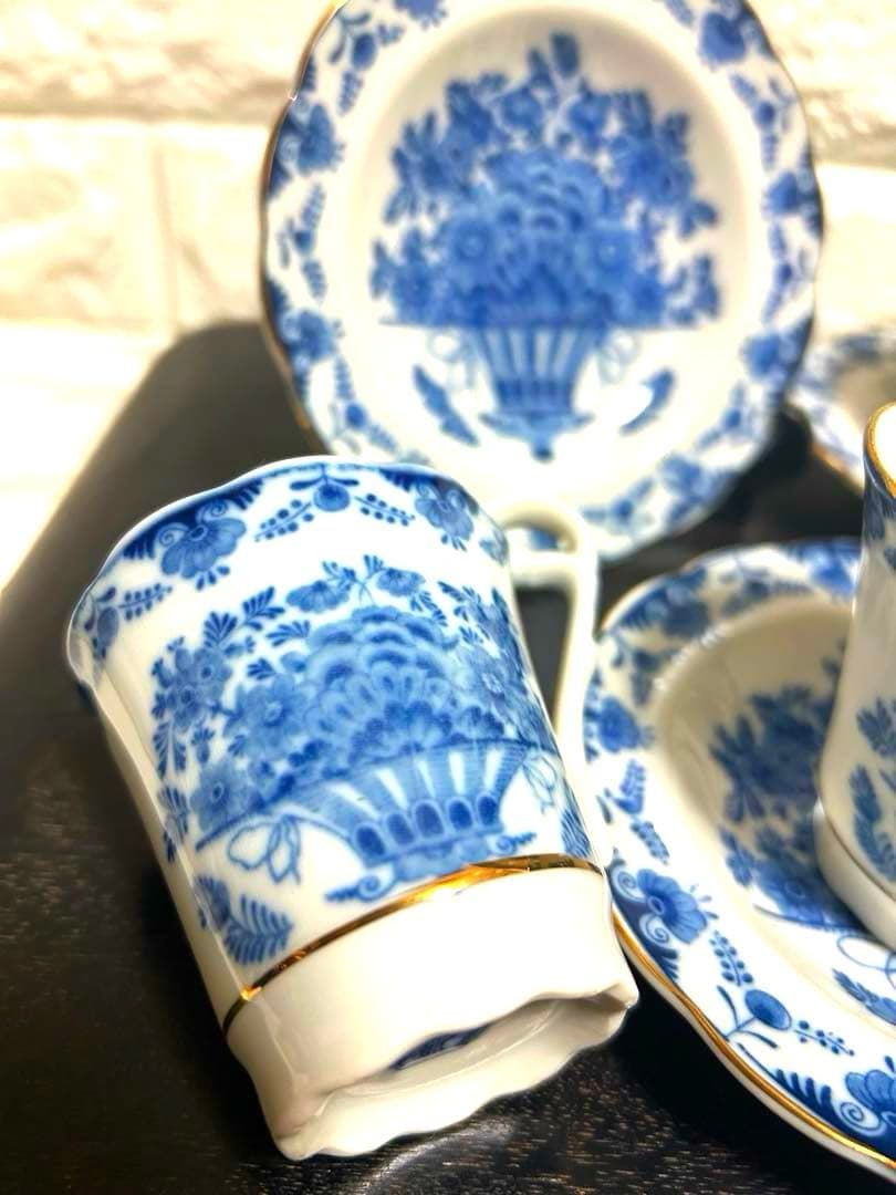 未使用品　寿陶　王冠マーク　クラウンマーク カップ、ソーサー 5セット