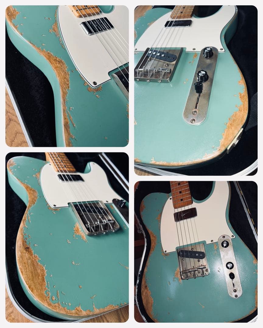 ハードレリック’59 テレキャスタータイプ 希少ピックアップ搭載 サーフグリーン