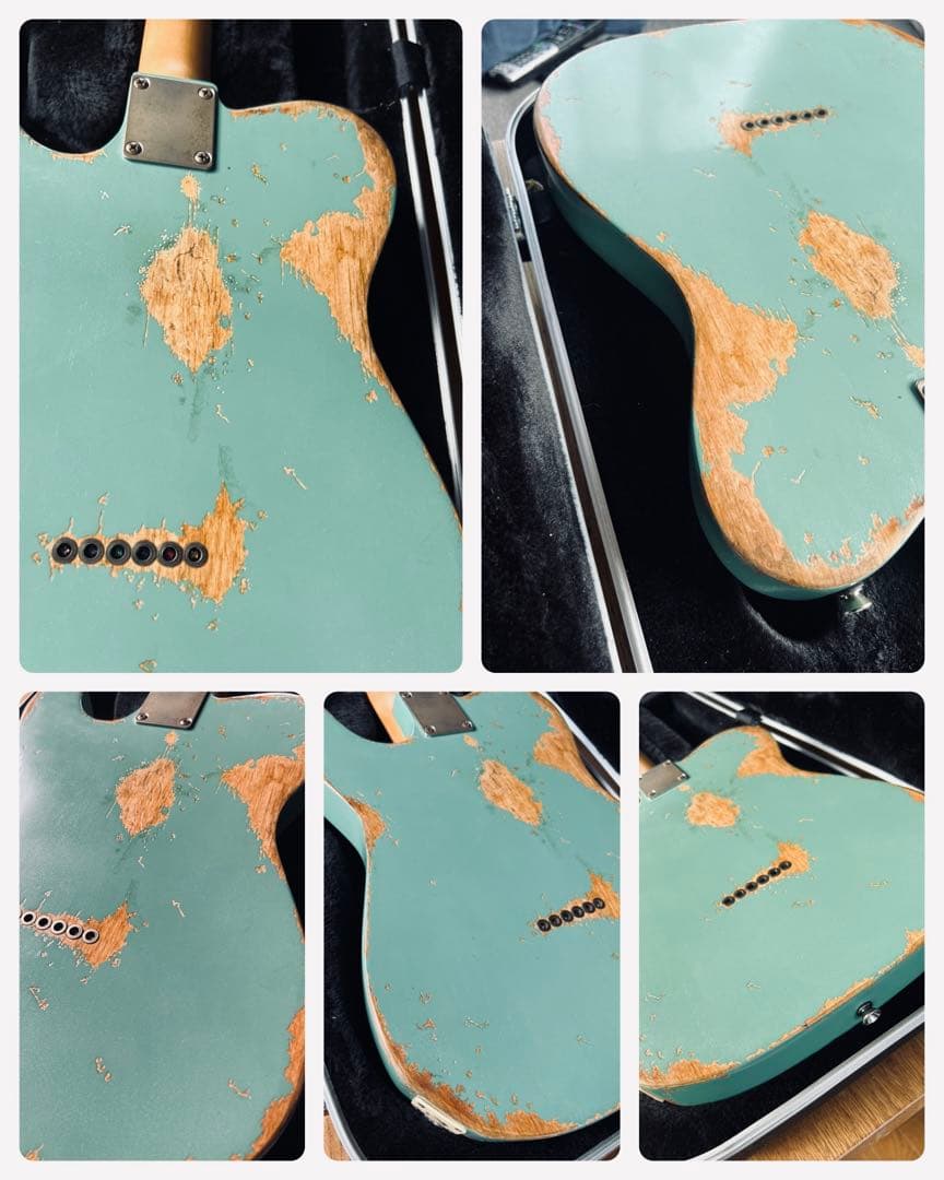 ハードレリック’59 テレキャスタータイプ 希少ピックアップ搭載 サーフグリーン